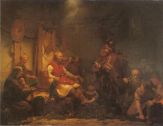 Les messagers du roi Ella devant les fils de Ragnar Lothbrok
