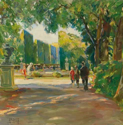 Dans le parc du château de Schönbrunn
