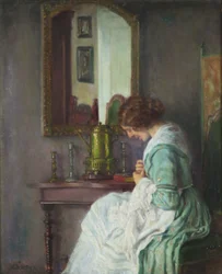 August Rieper Le travail de couture