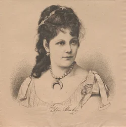 Portrait de la pianiste et compositrice Sophie Menter 1846-1918, 1883