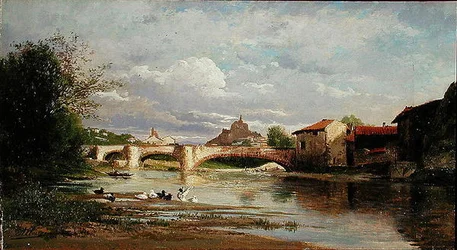 Pont avec des canards, 1872