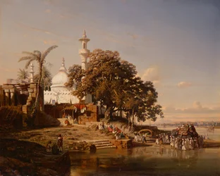 Mosquée indienne au bord d