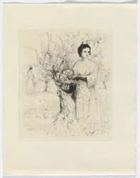 Frédéric Mistral : Mémoires et Récits de Frédéric Mistral : femme à l