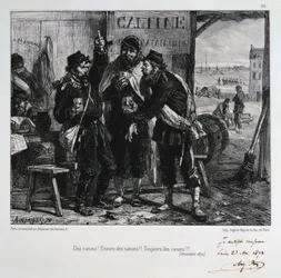 Des canons ! Encore des canons !! Toujours des canons !!! Siège de Paris, décembre 1870, 1872
