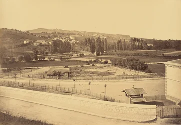 Lozanne, Vue Prise du Pont Sur le Chemin de Fer