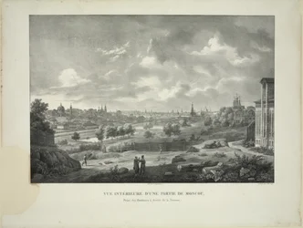 Sur la rivière Yauza à Moscou, vers 1830