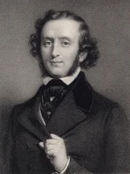 Portrait du pianiste et compositeur Felix Mendelssohn Bartholdy 1809-1847
