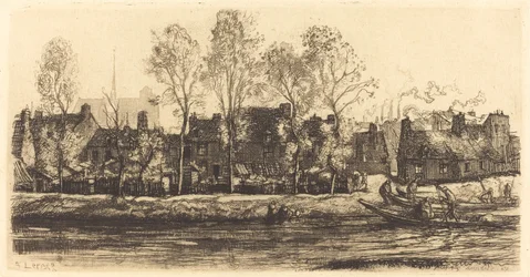 Bords de la Somme à Amiens, 1907