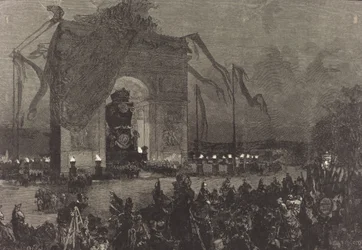 Funérailles de Victor Hugo. La Veillée, 1885