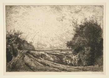 La route de La Houssoye (Crèvecœur-le-Grand)