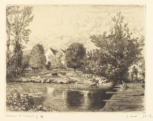 Vieille passerelle, bords du petit Morin