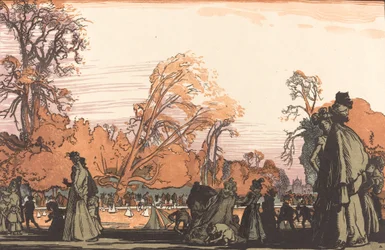 Le bassin des Tuileries, 1898