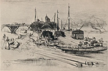 Décharge publique, Quai de la Gare, 1915