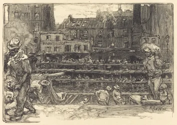 Déchargement, Canal Saint-Martin