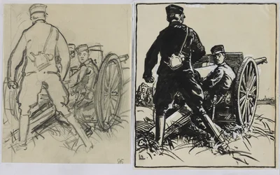 Artilleurs belges, 1914