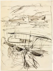 Avions reposant sur le terrain, 1914