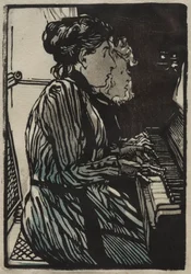 Étude à quatre mains, 1890