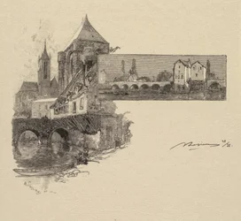 Forêt de Fontainebleau : Moret, le Moulin à Bois, 1890