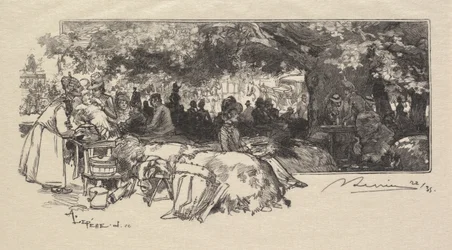Forêt de Fontainebleau : La Cantine de Mère Pichard, 1890