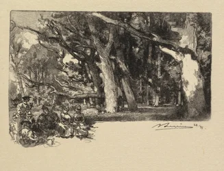 Forêt de Fontainebleau : Midi sous bois, 1890