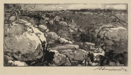 Forêt de Fontainebleau : Le Cirque de Long-Rocher, publié en 1908