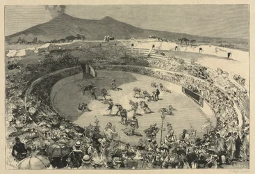 Italie. La fête de Pompéi, Le cirque des gladiateurs