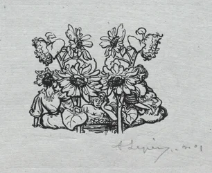 Almanach de Paris, 1897 : vignette finale, été, 1897.