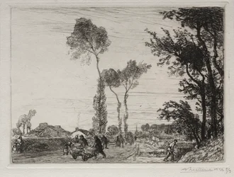 Retour du Marché de Saint-Jean-de-Mont, 1910