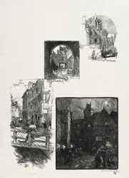 Rouen Illustré : Rue des Charretes; Rue de Halage; Rue Eau de Robec; Place des Arts