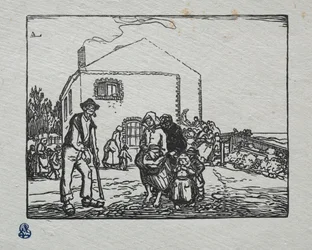 Les mendiants à la dernière maison, 1905