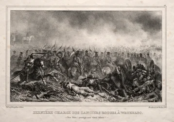 Dernière charge des lanciers rouges à Waterloo