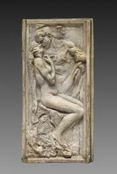 Les amants, vers 1880-85 (modèle original) (plâtre verni couleur chamois pâle)