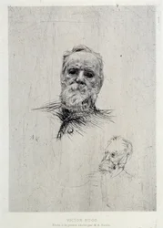 Portrait de Victor Hugo (1802-1885), illustration de La Gazette des beaux-arts