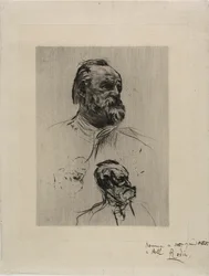 Portrait de Victor Hugo, vue de trois-quarts