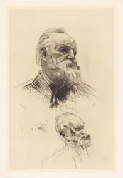 Victor Hugo, de trois quarts