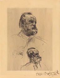 Victor Hugo, de trois quarts, 1884