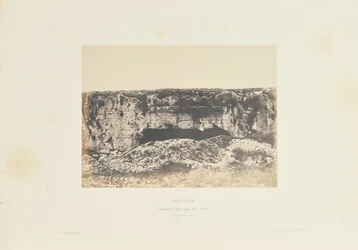 Jérusalem. Tombeau des rois de Juda. Intérieur de la cour