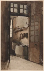Intérieur de cuisine, vers 1862