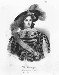 Mademoiselle George dans le rôle de la reine Christine de Suède de 