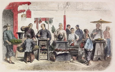Cuisiniers de rue à Canton