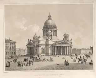 Cathédrale Saint-Isaac vue depuis l