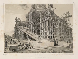 Vue de la cathédrale entourée d