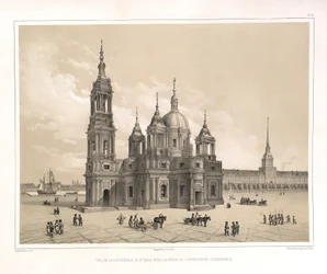 Vue de la cathédrale Saint-Isaac à l