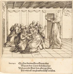 Le Christ apparaît aux apôtres