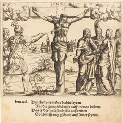 Le Christ est percé avec la lance