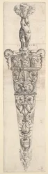 Conception pour une dague et un fourreau, 1543