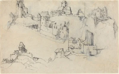 Châteaux au sommet de la colline