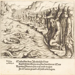Moïse fermant la mer Rouge