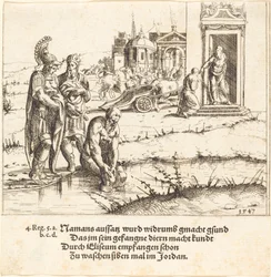 Naaman est guéri de la lèpre