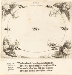 Malheur est prononcé sur les scribes et les pharisiens, 1549
